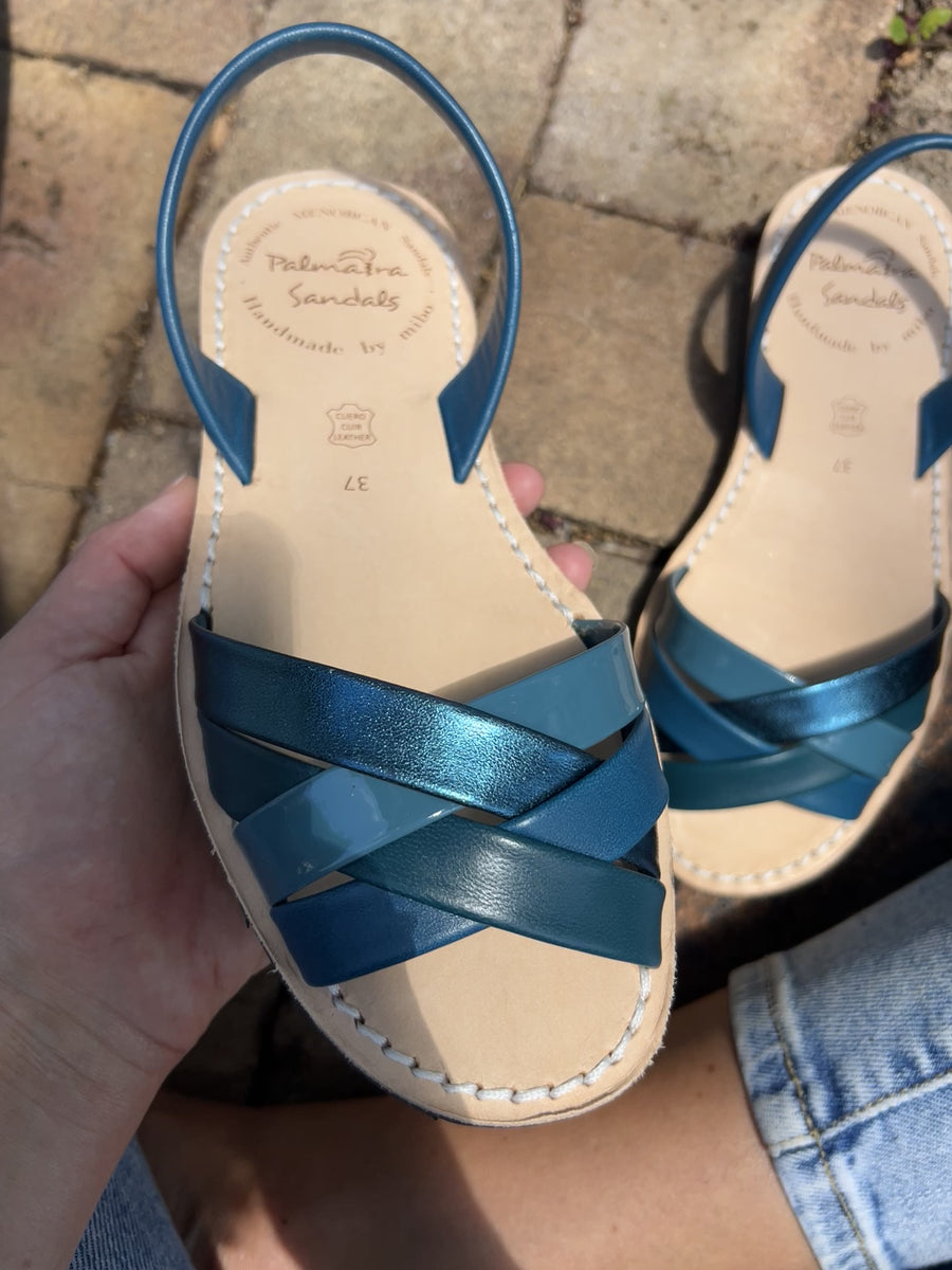 Teal Peep Toe