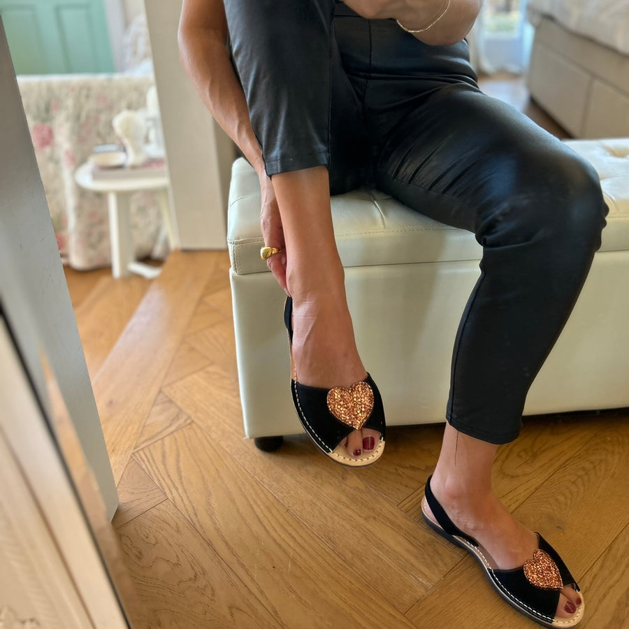 Rose Heart Peep Toe