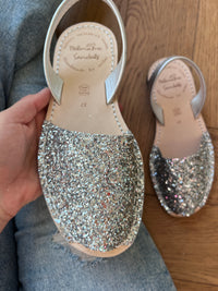 Silver Glitter Avarca