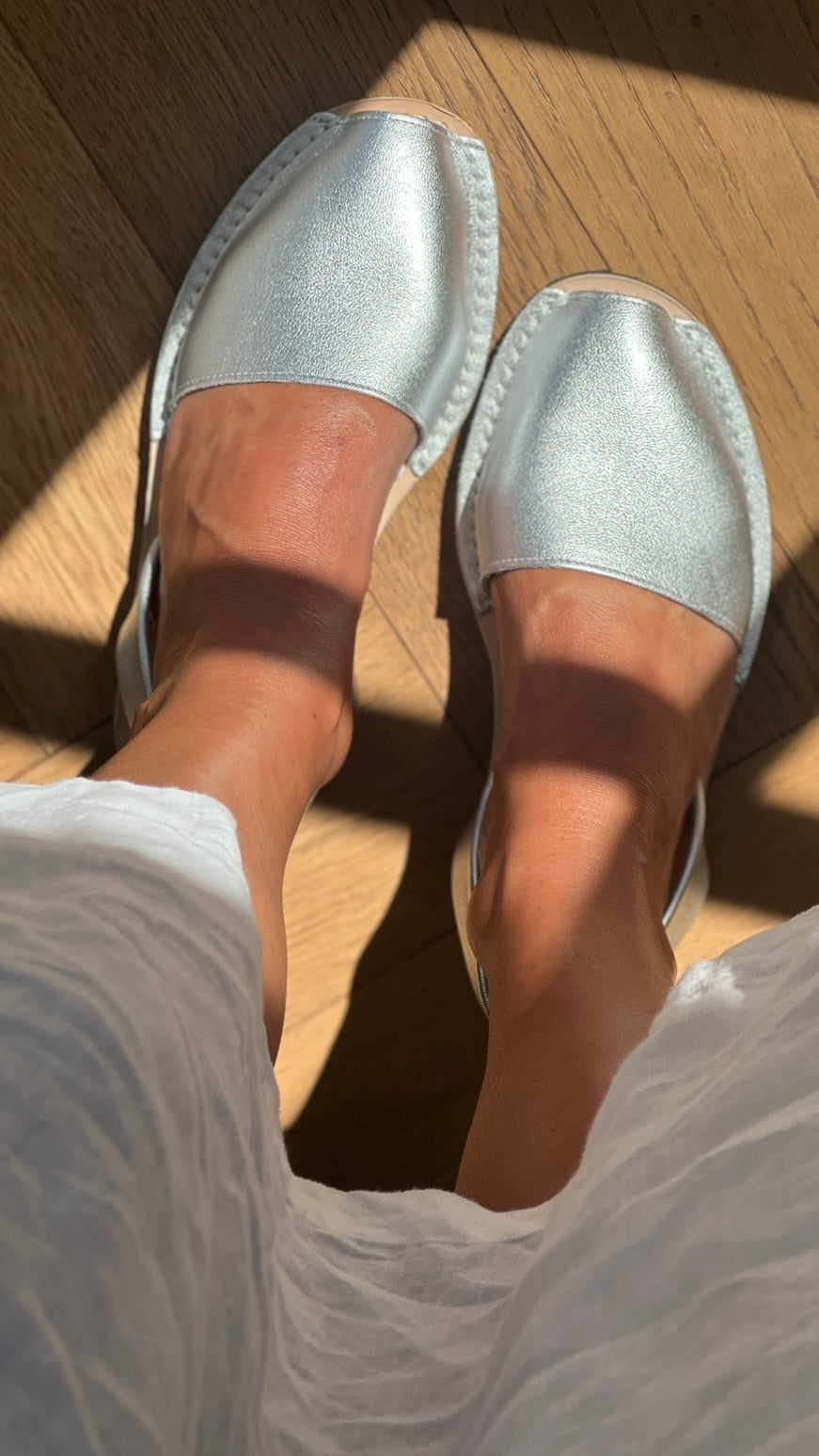 Silver Metallic Avarca