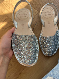 Silver Glitter Avarca
