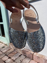 Silver Glitter Avarca