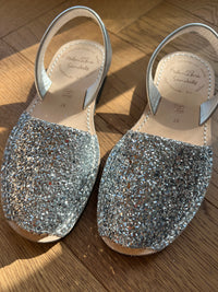 Silver Glitter Avarca